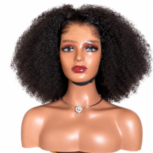 Kinky Curly Afro HD Lace Front Wig – Natural Black