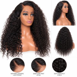 Luxury Deep Wave HD Lace Front Wig – Natural